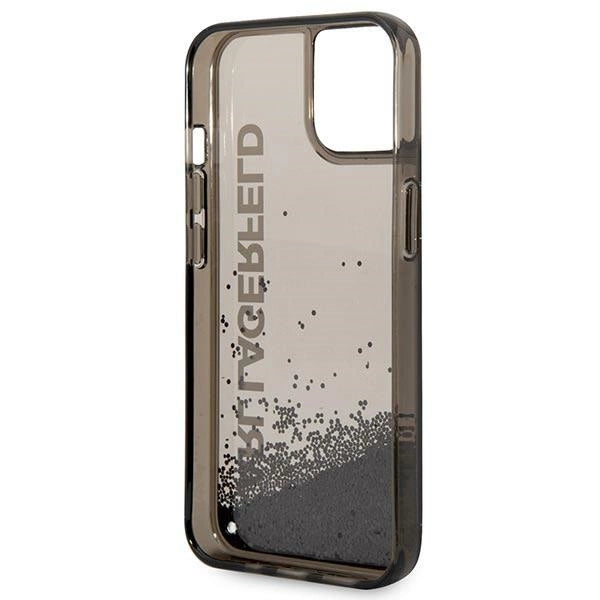 Karl Lagerfeld Liquid Glitter Elong case for iPhone 14 Plus - black