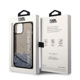 Karl Lagerfeld Liquid Glitter Elong case for iPhone 14 Plus - black