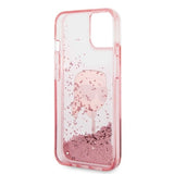 Karl Lagerfeld Glitter Karl's Head case for iPhone 14 Plus - pink