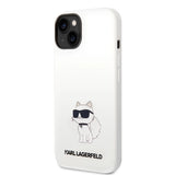 Karl Lagerfeld Silicone Choupette case for iPhone 14 Plus - white