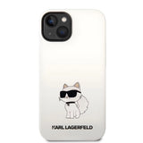 Karl Lagerfeld Silicone Choupette case for iPhone 14 Plus - white