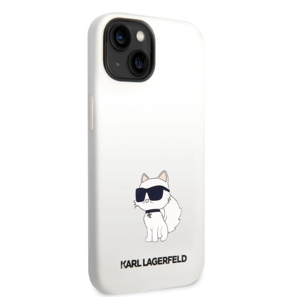 Karl Lagerfeld Silicone Choupette case for iPhone 14 Plus - white