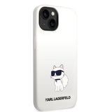 Karl Lagerfeld Silicone Choupette case for iPhone 14 Plus - white