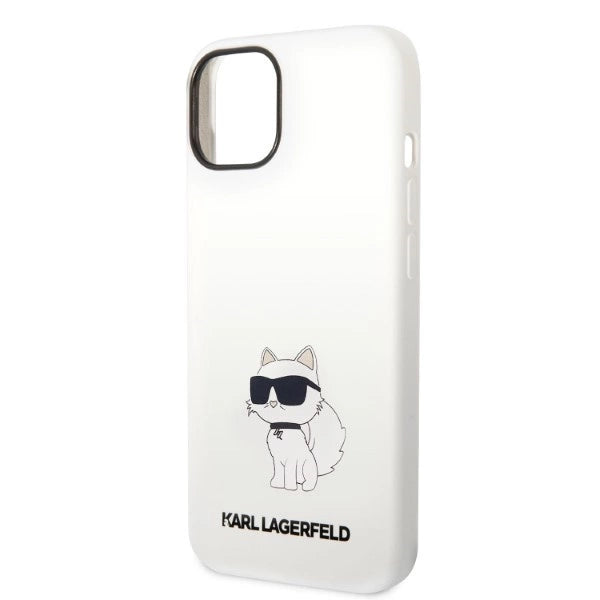 Karl Lagerfeld Silicone Choupette case for iPhone 14 Plus - white