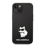 Karl Lagerfeld Silicone Choupette-foder for iPhone 14 Plus - sort