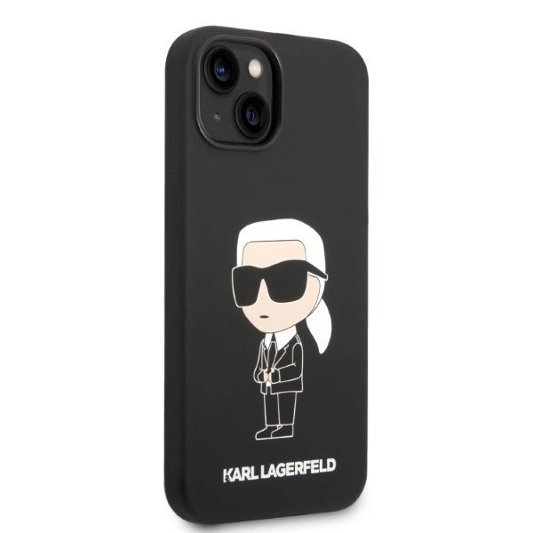 Karl Lagerfeld Silicone Ikonik case for iPhone 14 Plus - black