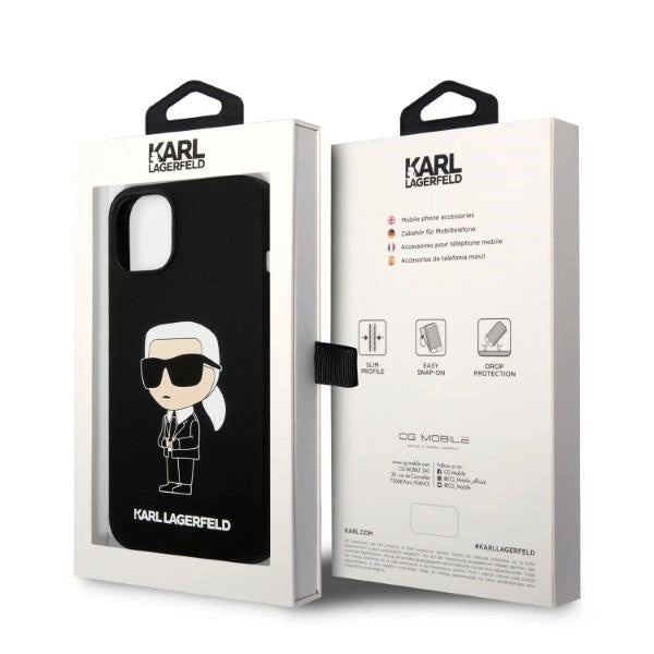 Karl Lagerfeld Silicone Ikonik case for iPhone 14 Plus - black