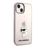 Karl Lagerfeld Ikonik Choupette case for iPhone 14 - pink
