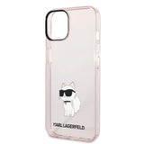 Karl Lagerfeld Ikonik Choupette case for iPhone 14 - pink