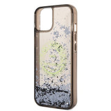 Karl Lagerfeld Liquid Glitter RSG case for iPhone 14 - black