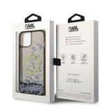 Karl Lagerfeld Liquid Glitter RSG case for iPhone 14 - black