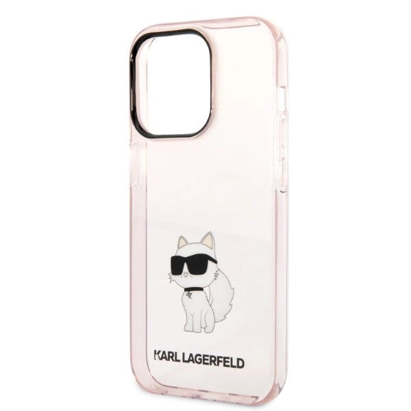 Karl Lagerfeld Ikonik Choupette case for iPhone 14 Pro Max - pink