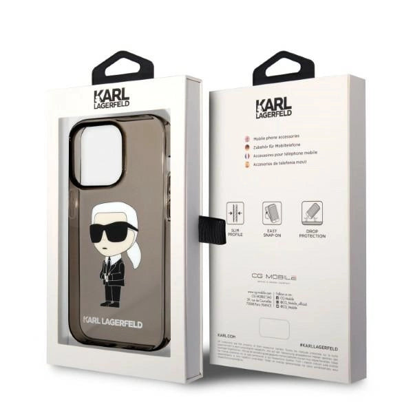 Karl Lagerfeld Ikonik Karl case for iPhone 14 Pro Max - black