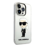 Karl Lagerfeld Ikonik Karl case for iPhone 14 Pro Max - transparent