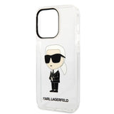 Karl Lagerfeld Ikonik Karl case for iPhone 14 Pro Max - transparent