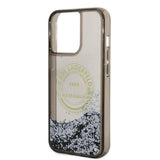 Karl Lagerfeld Liquid Glitter RSG case for iPhone 14 Pro Max - black