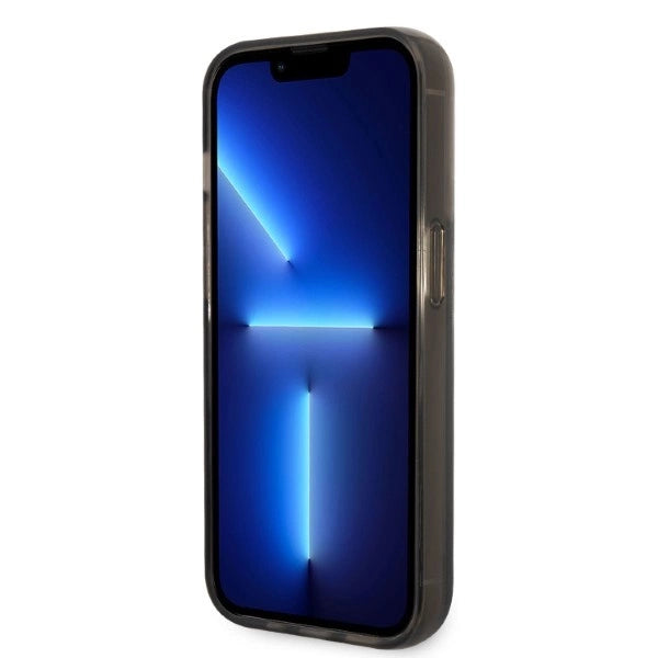 Karl Lagerfeld Glitter Karl's Head case for iPhone 14 Pro Max - black