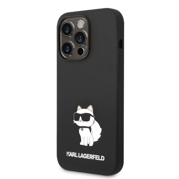 Karl Lagerfeld Silicone Choupette case for iPhone 14 Pro Max - black