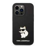 Karl Lagerfeld Silicone Choupette case for iPhone 14 Pro Max - black