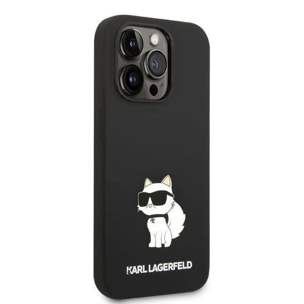 Karl Lagerfeld Silicone Choupette case for iPhone 14 Pro Max - black