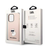 Karl Lagerfeld Silicone Choupette case for iPhone 14 Pro Max - pink