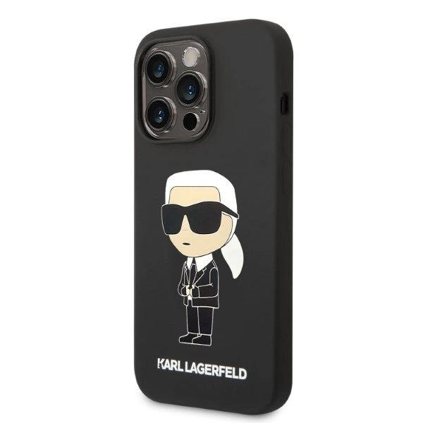 Karl Lagerfeld Silicone Ikonik case for iPhone 14 Pro Max - black