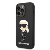 Karl Lagerfeld Silicone Ikonik case for iPhone 14 Pro Max - black