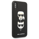 Karl Lagerfeld Saffiano Karl&Choupette Head case for iPhone X/XS - black