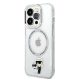 Karl Lagerfeld Iconic Karl&Choupette MagSafe case for iPhone 14 Pro - transparent
