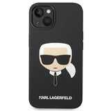 Karl Lagerfeld Silicone Karl's Head MagSafe-foder for iPhone 14 Plus - sort