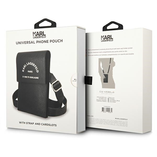 Karl Lagerfeld Embossed RSG håndtaske - sort