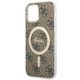 Set Guess GUBPP12MH4EACSW Case+ Charger iPhone 12/12 Pro brun/brun hard case 4G Print MagSafe