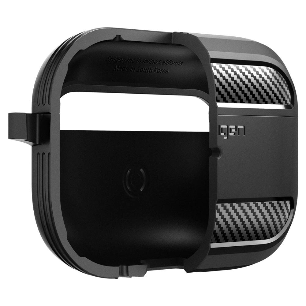 Spigen Rugged Armor Case til Apple AirPods Pro 1 / 2 - Matte Black