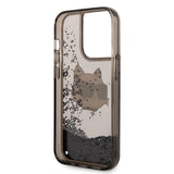 Karl Lagerfeld KLHCP14LLNCHCK iPhone 14 Pro 6.1" black/black hardcase Glitter Choupette Head