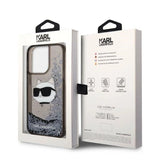 Karl Lagerfeld KLHCP14LLNCHCK iPhone 14 Pro 6.1" black/black hardcase Glitter Choupette Head