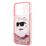 Karl Lagerfeld KLHCP14LLNCHCP iPhone 14 Pro 6.1" pink/pink hardcase Glitter Choupette Head