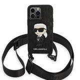Karl Lagerfeld KLHCP14LSTKMK iPhone 14 Pro 6.1" black/black hardcase Monogram Ikonik Patch