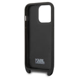 Karl Lagerfeld KLHCP14LSTMMK iPhone 14 Pro 6.1" hardcase black/black Monogram Plaque Logo Strap