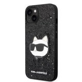 Karl Lagerfeld KLHCP14MG2CPK iPhone 14 Plus 6.7" black/black hardcase Glitter Choupette Patch