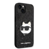 Karl Lagerfeld KLHCP14MG2CPK iPhone 14 Plus 6.7" black/black hardcase Glitter Choupette Patch