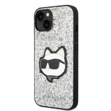 Karl Lagerfeld KLHCP14MG2CPS iPhone 14 Plus 6.7" silver/silver hardcase Glitter Choupette Patch