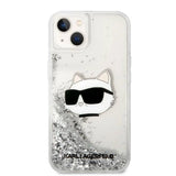 Karl Lagerfeld KLHCP14MLNHCCS iPhone 14 Plus 6.7" silver/silver hardcase Glitter Choupette Head