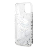Karl Lagerfeld KLHCP14MLNKHCH iPhone 14 Plus 6.7" silver/silver hardcase Glitter Karl Head