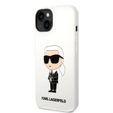 Karl Lagerfeld KLHCP14MSNIKBCH iPhone 14 Plus 6.7" hardcase white/white Silicone Ikonik