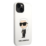 Karl Lagerfeld KLHCP14MSNIKBCH iPhone 14 Plus 6.7" hardcase white/white Silicone Ikonik