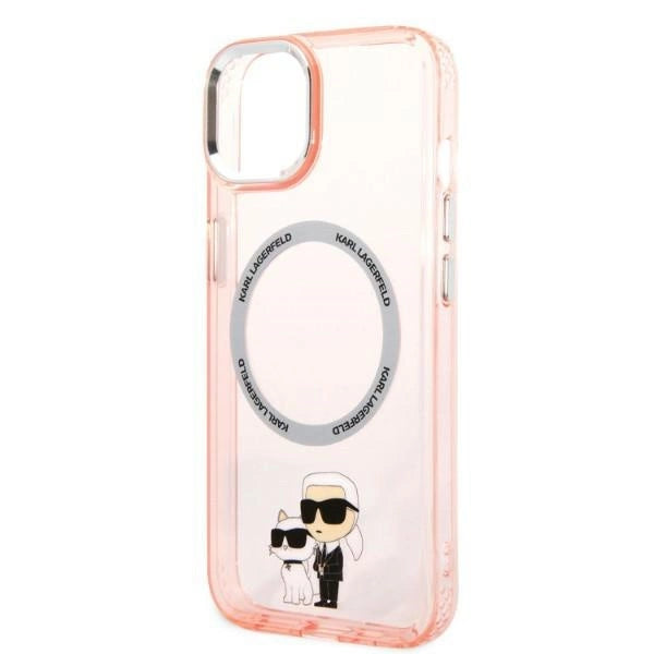Karl Lagerfeld KLHMP14MHNKCIP iPhone 14 Plus 6.7" hardcase pink/pink Iconic Karl&Choupette Magsafe