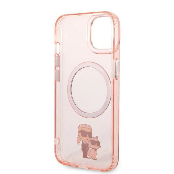 Karl Lagerfeld KLHMP14MHNKCIP iPhone 14 Plus 6.7" hardcase pink/pink Iconic Karl&Choupette Magsafe