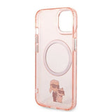 Karl Lagerfeld KLHMP14MHNKCIP iPhone 14 Plus 6.7" hardcase pink/pink Iconic Karl&Choupette Magsafe