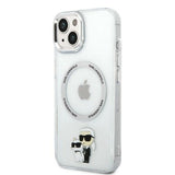 Karl Lagerfeld KLHMP14MHNKCIT iPhone 14 Plus 6.7" hardcase transparent Iconic Karl&Choupette Magsafe