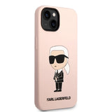 Karl Lagerfeld KLHMP14MSNIKBCP iPhone 14 Plus 6.7" hardcase pink/pink Silicone Ikonik Magsafe
